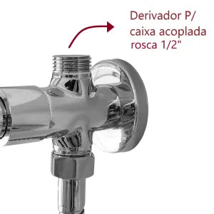 Ducha Higiênica 1/4 Volta C-64 Com Derivador Metal Robusto