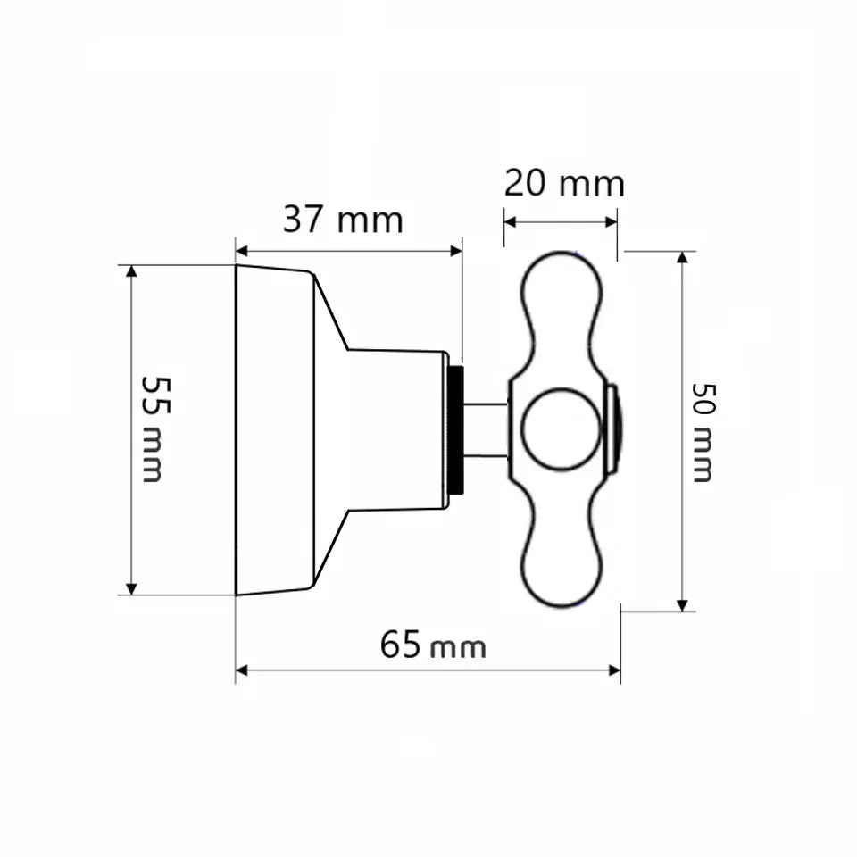 Acabamento Registro 3/4 C-33 Metal Cromado