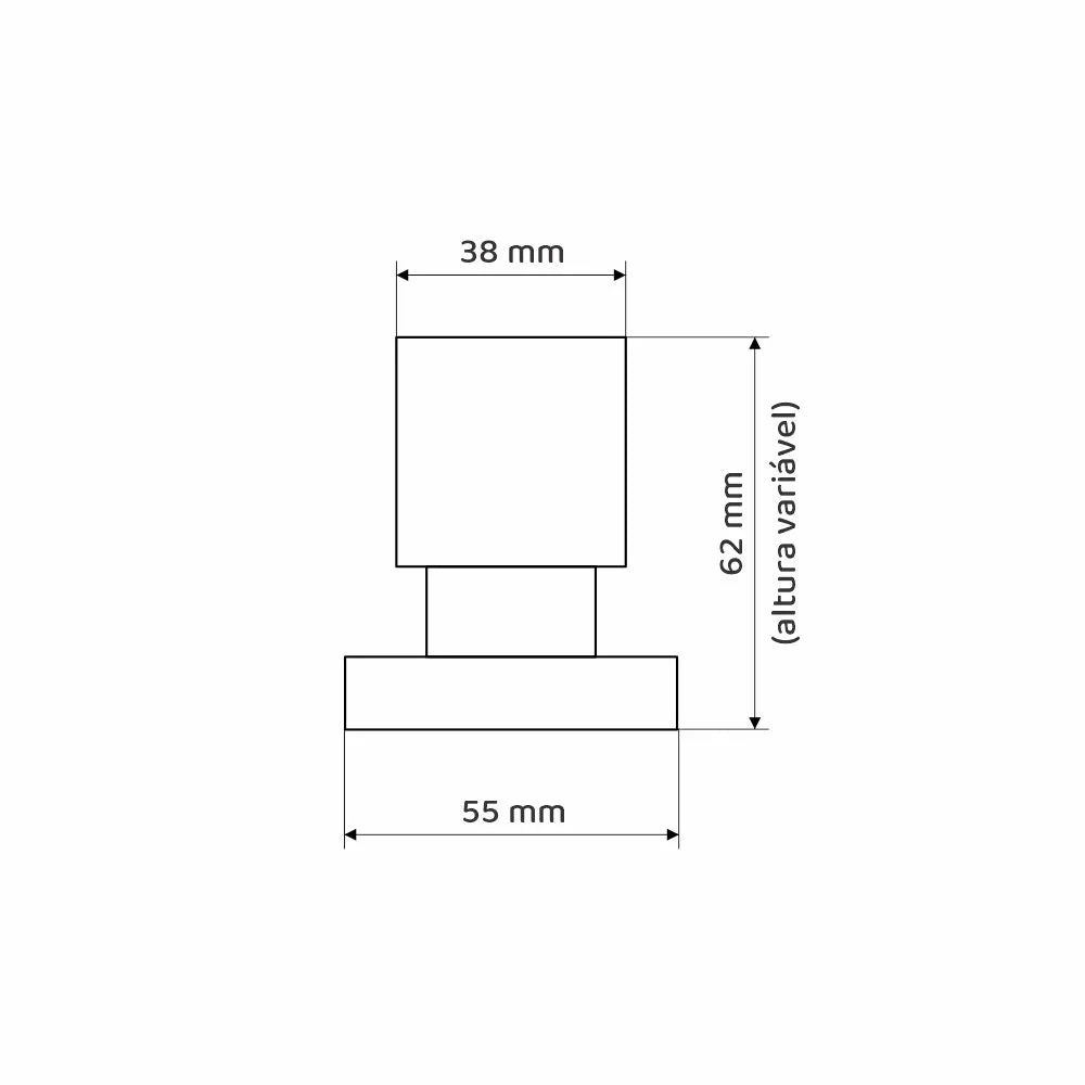 Acabamento Registro 3/4 Canopla Metal C-38 Metal Cromado