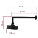 Chuveiro Autolimpante Neoacqua Redondo Braço 30cm Preto
