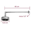 Chuveiro Autolimpante Neoacqua Redondo Braço 40cm