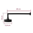 Chuveiro Autolimpante Neoacqua Redondo Braço 40cm Preto