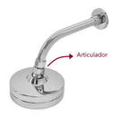 Chuveiro Autolimpante Neoacqua Redondo Braço Curvo 20cm