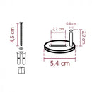 Conjunto De Fixação Para Assento Sanitário Soft Close (PAR)