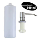 Dispenser Dosador Inox Escovado Com Capacidade Para 500 Ml