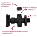Ducha Higiênica 1/4 Volta C-64 Com Derivador Metal Preto Robusto