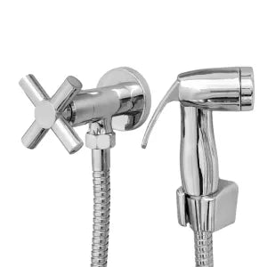 Ducha Higiênica 1/4 Volta C-64 Metal Robusto Gatilho Abs Cromado