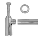 Sifão Copo Para Banheiro Luxo Metal Cromado 1 X 1.1/2