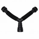 Sifão Duplo Sanfonado Universal PVC Preto
