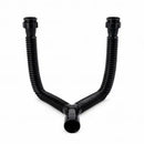 Sifão Duplo Sanfonado Universal PVC Preto