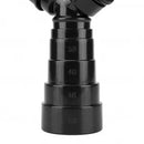Sifão Duplo Sanfonado Universal PVC Preto