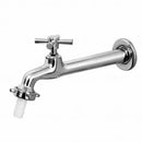 Torneira Cozinha ou Tanque Parede 18cm 1/4 Volta C-72 Metal Cromado Com Bico