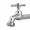 Torneira Cozinha ou Tanque Parede 18cm 1/4 Volta C-72 Metal Cromado Com Bico