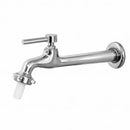Torneira Cozinha ou Tanque Parede 18cm 1/4 Volta C-72 Metal Cromado Com Bico