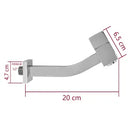 Torneira Banheiro ou Tanque Parede Quadrada Cromada 20cm