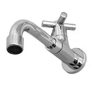 Torneira Parede Tanque 1/4 Volta C-64 Tubo Móvel Metal Cromado