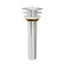 Válvula Banheiro Lavatório 7/8 14cm Metal Cromado S/L