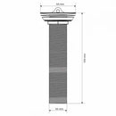 Válvula Banheiro Lavatório 7/8 14cm Metal Cromado S/L