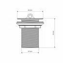 Válvula Tanque ou Banheiro Lavatório 1.1/4" 9cm ABS Cromado S/L