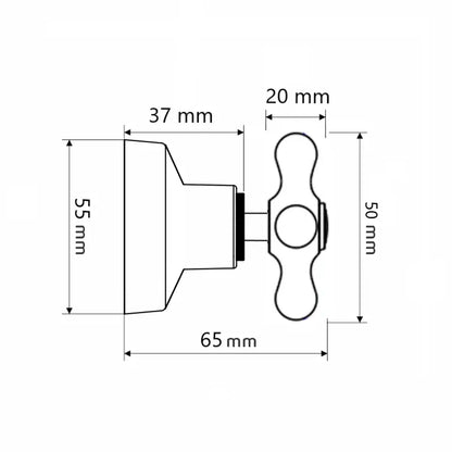 Acabamento Registro 3/4 C-33 Metal Cromado