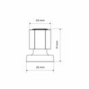Acabamento Registro 3/4 Canopla Abs C-40 Manopla Metal Cromado