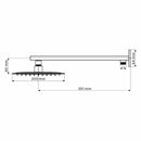 Chuveiro Quadrado de Inox 304 Preto 20 x 20 Com Gatilho Chuveirinho