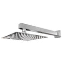 Chuveiro Quadrado De Inox Cromado 20 x 20 Com Braço Quadrado