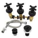 Misturador Para Bidê 1/4 Volta C-64 Preto Completo