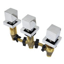 Misturador Para Bidê Quadrado 1/4 Volta C-38 Cromado Completo