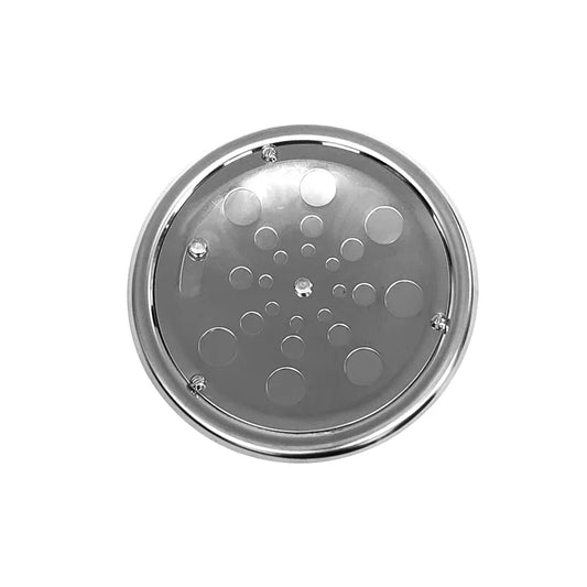 Ralo Grelha Redonda 10 Cm Inox Com Caixilho