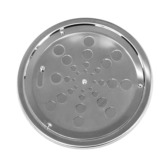 Ralo Grelha Redonda 15 Cm Inox Com Caixilho