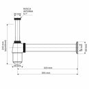 Sifão Copo Para Banheiro Metal Cromado 1 X 1.1/2