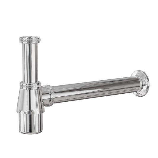 Sifão Copo Para Banheiro ou Tanque Metal Cromado 1.1/4 X 1.1/2 - Jardim