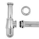 Sifão Copo Para Banheiro ou Tanque Metal Cromado 1.1/4 X 1.1/2 - Jardim