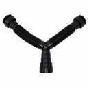 Sifão Duplo Sanfonado Universal PVC Preto