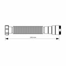 Sifão Sanfonado Universal Pvc Preto - Jardim