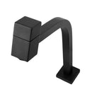 Torneira Alta Banheiro Lavatório Link Quadrada 1/4 Volta Metal Preto