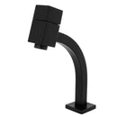 Torneira Banheiro Lavatório Link Quadrada Baixa 1/4 Volta Metal Preto