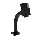 Torneira Banheiro Lavatório Link Quadrada Baixa 1/4 Volta Metal Preto