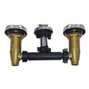 Torneira Banheiro Misturador Quente e Frio Duplocomando C-64 Cruzeta Metal Cromado