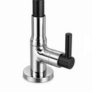 Torneira Cozinha Mesa 1/4 Volta Alavanca C-34 Tubo Flexível Preto Arejador Cone C/ 2 Jatos