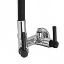 Torneira Cozinha de Parede Com Filtro Alavanca C-34 1/4 Volta Tubo Flexível Preto Arejador Com 2 Jatos