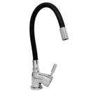 Torneira Cozinha Misturador Monocomando Quente e Frio Tubo Flexível Preto Fino