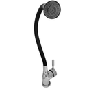 Torneira Cozinha Misturador Monocomando Quente e Frio Tubo Flexível Preto Arejador C/ 2 Jatos