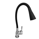 Torneira Cozinha Misturador Monocomando Quente e Frio Tubo Flexível Preto Arejador C/ 2 Jatos