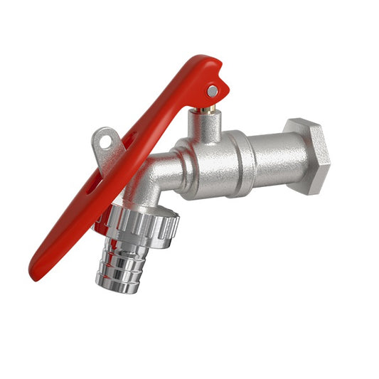 Torneira Jardim De Esfera Metal Zamak 1/2 X 3/4 Para Cadeado - Jardim