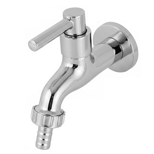 Torneira Jardim e Tanque 1/4 Volta C-34 Metal Cromado Com Bico - Jardim