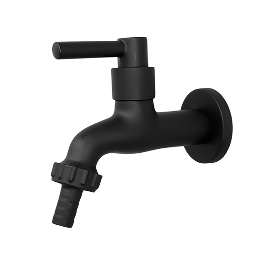 Torneira Jardim e Tanque 1/4 Volta C-34 Metal Preto Com Bico