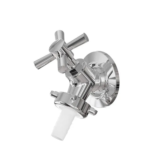 Torneira Jardim ou Máquina Extra Curta 1/4 Volta C-31A Metal Cromado - Jardim
