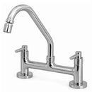 Torneira Misturador Cozinha Mesa 1/4 Volta C-34 Alavanca Tubo Inox Cromado Arejador Articulado Metal